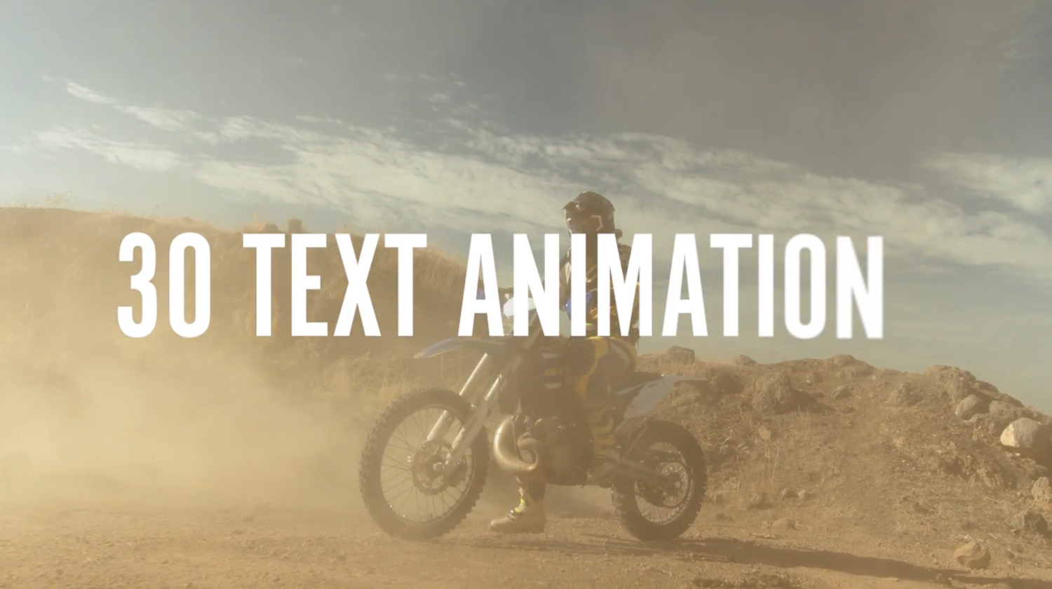 30 Text Animations For AE