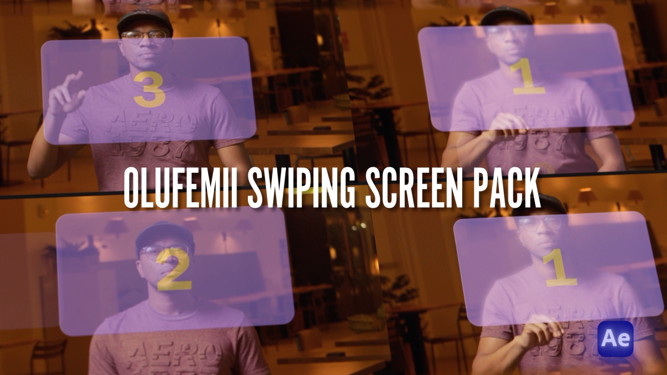 Swiping Screens Pack for After Effects